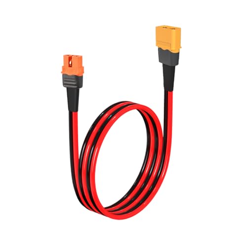 ELFCULB XT60i Female to XT60 Male Cable 10AWG 2FT for Power Stations - color: 10AWG XT60 Male-XT60i, size: 2FT