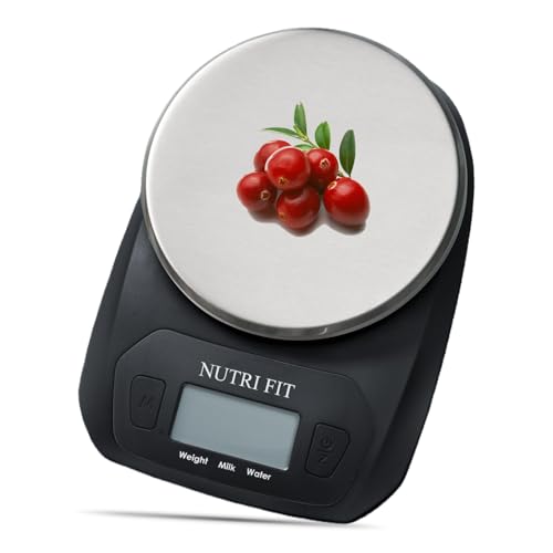 NUTRI FIT Digital Food Scale Small Kitchen Scales Weight in Grams Oz Black - color: Elegant Black