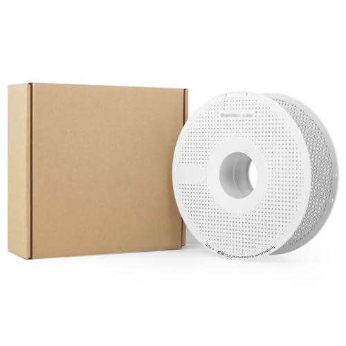 Original Bamboo lab AMS Detachable Filament Spool Compatible with Bambu Lab 3D Printer,Reusable Filament Reel Holder Filament Spool for Bambulab A1/A1 Mini,Support Low-Temp Environment ≤ 70°C - color: White