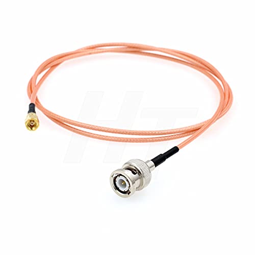 HangTon BNC Male SMC Female Jumper RF Coax RG316 Adapter Cable Gold Plated Low Loss 50Ohm (16.4ft / 5meter) - size: 16.4ft / 5meter