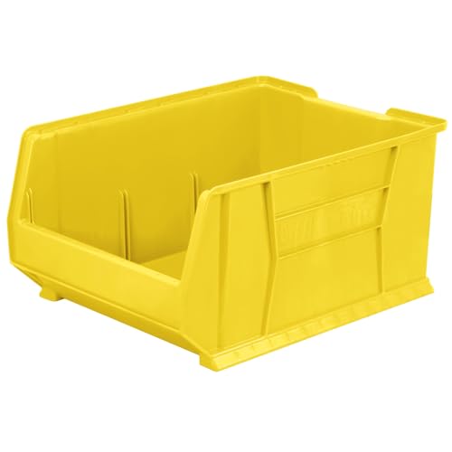 Akro-Mils 30289 Super-Size AkroBins Plastic Storage Bins, Space-Saving Stackable Bins for Garage, Classroom, Warehouse Organization, 24" L x 18" W x 12" H, Yellow, 1-Pack - color: Yellow, (1-Pack)