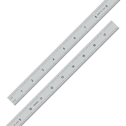 PEC Tools 18"/450mm Steel Rule, Slim & Flexible, Made in USA - color: Flexible, size: 18"/450mm