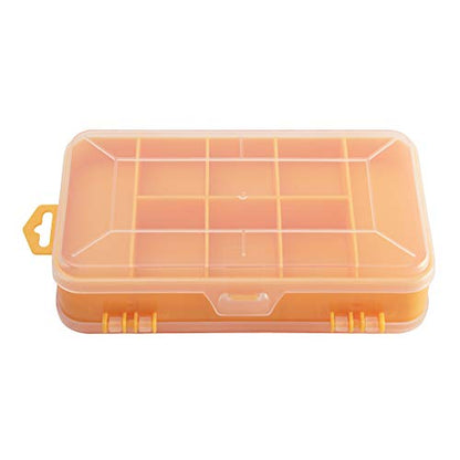 Double Sided Small Parts Organizer Box, 13 Compartments Storage Case