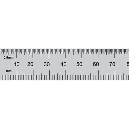PEC Tools 12"/300mm Steel Rule, Slim & Flexible, Made in USA - color: Flexible, size: 12"/300mm
