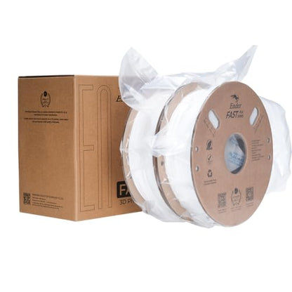 Creality PLA 3D Printer Filament, White & White, 2‑Pack, 2KG Total - color: White+white