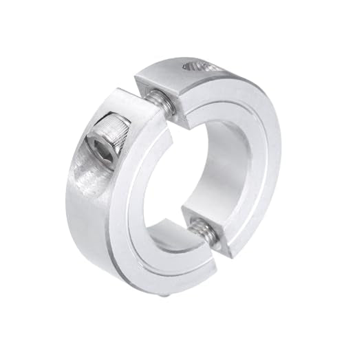 uxcell Double Split Clamp-On Shaft Collar for 1" Shaft, Aluminum Alloy - size: 1"
