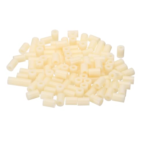 PATIKIL M3 Electrical Outlet ABS Spacers, 120 Pcs 3.2mm ID, 7mm OD, 10mm Length Washer Spacer Assortment Plastic Round Without Threaded,Switch and Receptacle Spacers for M3 Screws - size: 3.2mm ID x 7mm OD x 10mm Length