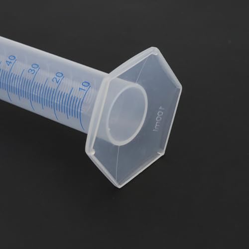 5 Pcs 100ml Plastic Measuring Cylinder, Transparent 2-Sided Graduated Cylinders Lab Supplies Laboratory Tools