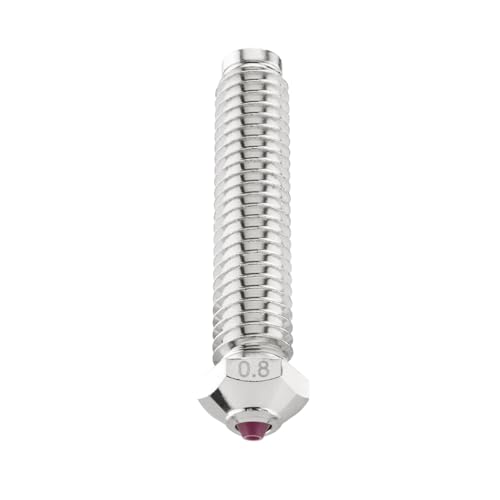 Ruby Nozzle 0.8mm for Elegoo OrangeStorm Giga 3D Printer, Hardened & Abrasion Resistant for Precision Additive Manufacturing - size: Ruby, style: 0.8mm