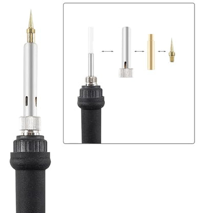 3D Printer Smoothing Kit – Finishing & Smoothing Tool with Temp Control Display for ABS, PETG, TPU, PLA Models – Soldering & Welding Iron for 3D Printing & 8pcs Soldering Iron Tips (Smoothing Tool) - style: Smoothing Tool