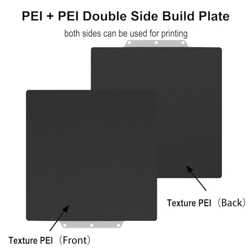 235x235mm Textured PEI Build Plate for Flashforge AD5M/AD5M Pro/AD5X - size: 235x235MM
