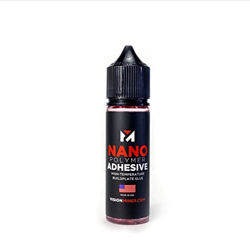 Nano Polymer Adhesive (50ml) - Ultimate 3D Printing Bed & Build Plate Adhesion - No Mess, Non-Toxic, Works for PLA, ABS, PEI, PEEK, Nylon, PC and More. Easy Application, Easy to Clean!