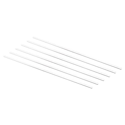 MECCANIXITY 3.3 Borosilicate Glass Stick 9.84" Length 4mm Dia Stir Rod Mixing Tools with Both Ends Round for Lab Kitchen Science 6Pcs - size: 9.84"