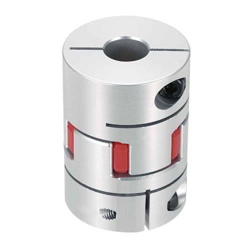 MECCANIXITY Aluminum Shaft Coupling 8mm to 12mm Flexible Spider Coupling L50mm x D35mm Coupler Jaw Spider Shaft Joint Connector for 3D Printers DIY Encoder CNC Router Milling Machine - size: D35mm Fit 8mm to 12mm