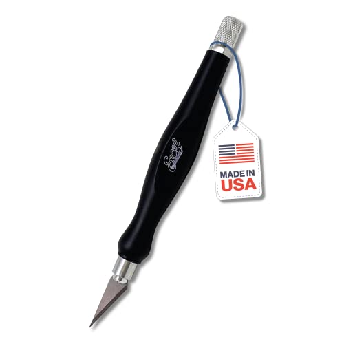 Excel Blades #11 Blade Fit Grip Craft Knife, Rubber Grip, Black - color: Black