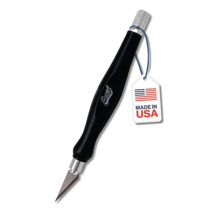 Excel Blades #11 Blade Fit Grip Craft Knife, Rubber Grip, Black - color: Black