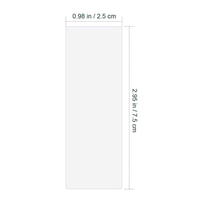 VOSAREA 100PCS Pre-Cleaned Plastic Microscope Slides, Clear Blank Microscope Glasses, Slides for Laboratory Urine Tests and Science Education Specimen Analysis (2.95x0.98x0.04 Inches)