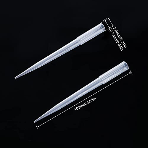FOUR E'S SCIENTIFIC 1mL Pipette Tips, 500 Pcs Universal Micropipette Tips - size: 1ml