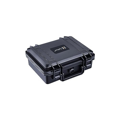 Lykus HC-2510 Waterproof Hard Case with Foam, Inner Size 8.66*6.69*3.11in - color: Black, size: HC-2510
