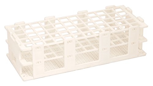 EISCO Test Tube Rack, Polypropylene, 20mm x 40 Tubes - Easy to Assemble, Stores Flat