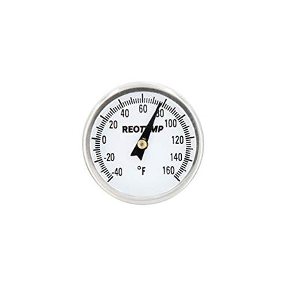 REOTEMP K79-2 Pocket Thermometer, Waterproof, 5" Stem, 1" Dial (-40 to 160 Fahrenheit) - size: -40 to 160 Fahrenheit