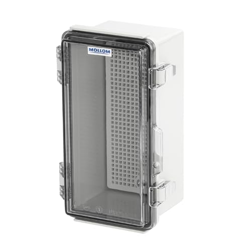 Mollom Transparent Cover Outdoor Junction Box (8.3x4.3x3.9In) - size: 8.3x4.3x3.9"