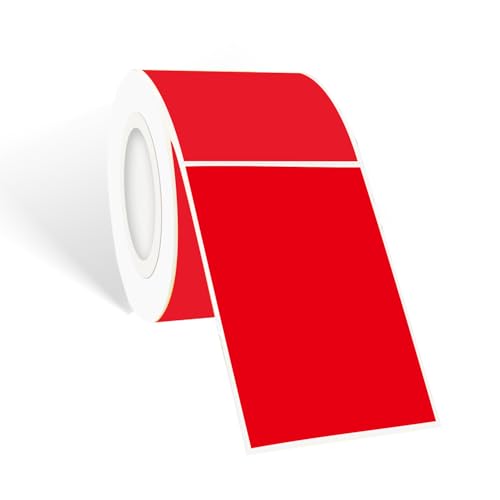 STARLIBOO 250 Red 2*3 Inch Rectangle Removable Writable Color Coding Labels, Name Tag Stickers, File Folder Labels - color: Red, size: 2*3 inch