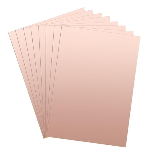 uxcell 8pcs 100x70mm Double Sided Copper Clad Laminate PCB Circuit Board FR4 2mm Thickness DIY Prototyping PCB Board - size: 100x70mmx2mm