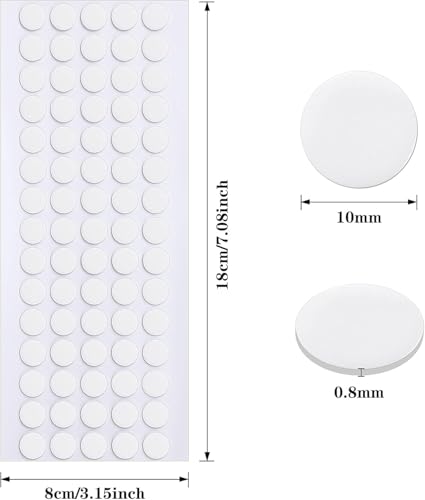JANYUN 140 Pcs Sticky Dots,10 mm Round Putty Clear Tape for Crafts - size: 10mm Round 140pcs
