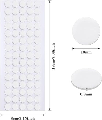 JANYUN 140 Pcs Sticky Dots,10 mm Round Putty Clear Tape for Crafts - size: 10mm Round 140pcs
