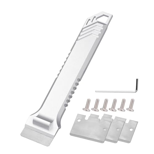 3D Printer Scraper Blades Tool Kit, SK5 Steel 3D Printer Removal Spatula Compatible with Bambu Lab X1 P1 Creality 3D Printer bulid Plate, All Metal 3D Printer Scraper with Comfortable Grip Handle
