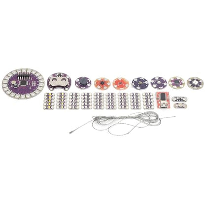 Wearable LED Sensor Kit with Temperature Sensor and Cable, DIY Electronic Components for Projects, Electronic Sensor Kit for STEM Education and Prototyping