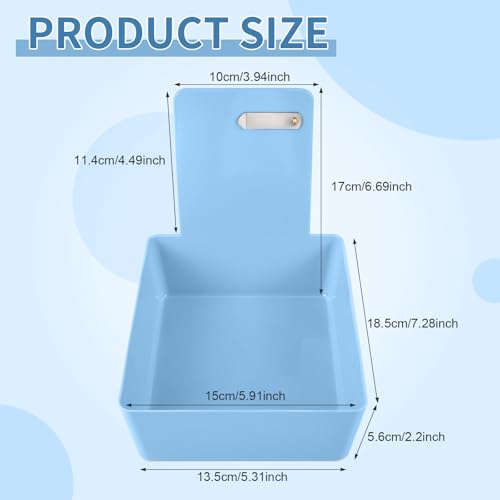 Tioncy 14 Pack Dental Lab Pans, Medium with Steel Clip, Green, Blue - color: Green, Blue