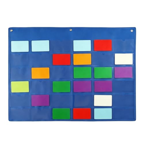 3x5 Inch Index Card Business Card Holder Sleeve Hanging Wall Mount Pocket