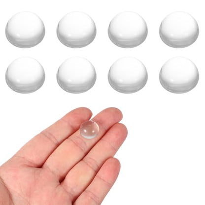 PATIKIL 8 Pack Convex Lens,15mm OD 13mm Focal Length Optical Lenses - size: 15mm OD x 6.4mm H x 13mm Focal L