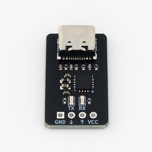 Ultra Compact USB to UART TTL Converter with USB C-Type Connector (FTDI FT230 3.3V / 5V Tolerant)