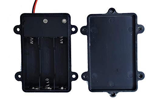 Low Voltage Power Solutions: Water Resistant Battery Holders – 3AA Battery Cases with AAA Battery Adapters – Triple Battery Holder for Arduino, Lilypad Circuits, Cosplay, 2 Pack - size: 3 AA 4.5 Volt - Water Resistant