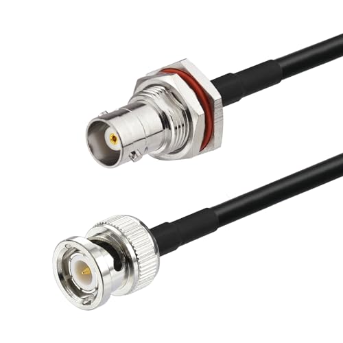 Superbat BNC Cable 50 ohm RG58 BNC Male to Female Coax Cable 2FT 2-Pack - size: 2ft