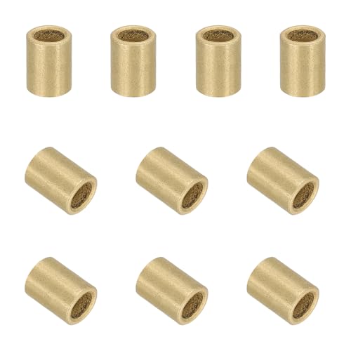 uxcell 50Pcs Sleeve Bearings, 4mm Bore x 6mm OD x 8mm Length, Self-Lubricating Sintered Bronze Bushings - size: 4mm Bore x 6mm OD x 8mm Length