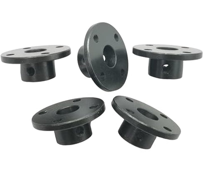 5Pcs Black 10mm Flange Shaft Couplings,Rigid Flange Guide Shaft Coupler Motor Connector Shaft Axis Fittings for DIY RC Model Motors - size: 10mm