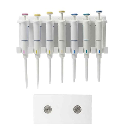 Magnetic Laboratory Pipette Stand — Adheres to Metal Surfaces — Holds 6 Pipettes — Laboratory Micropipette Storage Rack — Pipettes Not Included