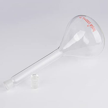 stonylab Glass Volumetric Flask Class A with Glass Stopper, Borosilicate Glass Heavy Wall Volumetric Flask Tolerance (1000 ml) - size: 1000 ml