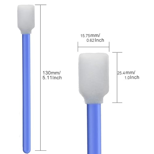 5.11'' Foam Swabs, DTF Cleaning Swabs (200 Count, Blue) - color: Blue 200