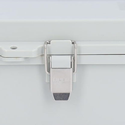 Outdoor Electrical Box, Heavy Duty ABS Plastic IP67 Enclosure with Stainless Steel Hinge for Smart Home Irrigation Control and Marine Use
