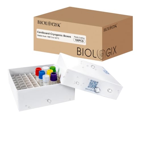 81-Well Cryo Boxes, Plastic Coating, 2 Inch Height, Case of 100 - size: 2 in,81-well