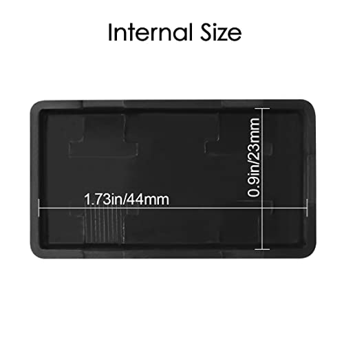 LeMotech Project Box 10 Pieces ABS Plastic Electrical Project Case Small Junction Box for Electronics Black 2.0 x1.1 x0.6 inch (50 x 28 x 15 mm) - size: 2.0" x1.1" x0.6"(10pc)