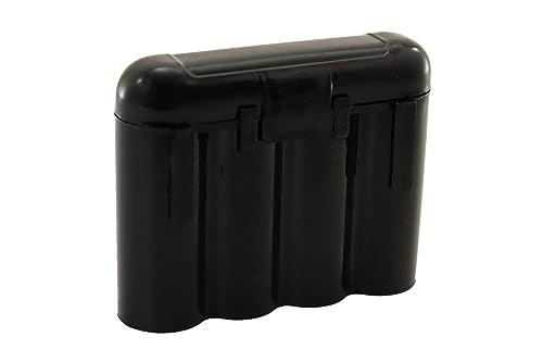 3 Pack AA / AAA / CR123A Black Battery Holder Storage Cases