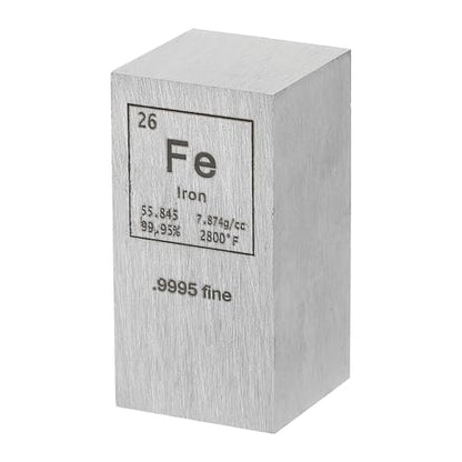 PATIKIL Iron Cube, 1x1x2 Fe Density Stick High Density Element Rod Unique Metal Cube Periodic Table of Elements Collections Lab Experiment Teacher Scientific Classes - size: 1x1x2", style: Iron