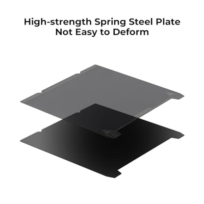 Creality K1 Max Build Plate Kit 315 * 310mm, High-Strength Spring Steel Platform with Smooth PEI Surface and Soft Magnetic Sticker for K1 Max, Ender 3 Max Neo, Ender 3 S1 Plus 3D Printers - style: K1 Max Smooth PEI Plate