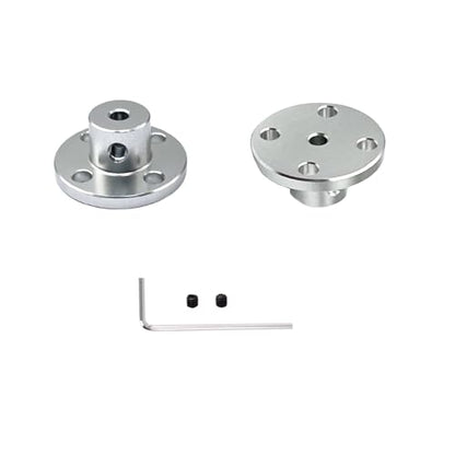 6 Pcs 3mm Aluminium Alloy Couplings, RC Motor Shaft Coupler Flanged Mount for DIY RC Model Motors - size: 3mm